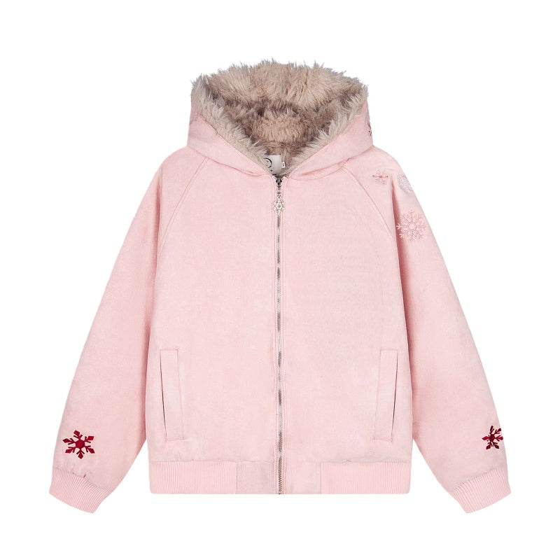 Thick & Warm Pink Trendy Hoodie